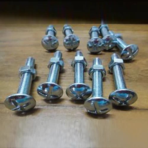 A307 GR Một bu lông lợp kẽm trắng với hex nut được lắp ráp